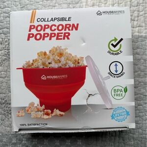 New In Box - Collapsible Popcorn Popper with Lid